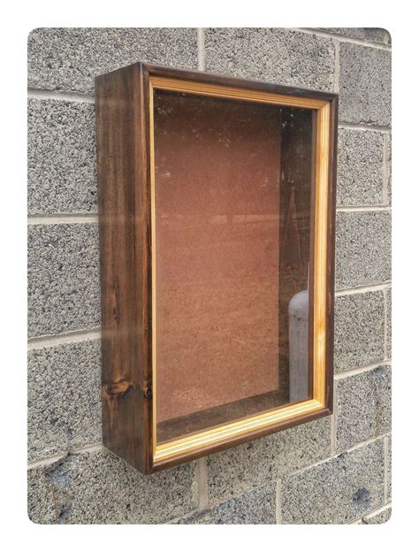 Stained Box Frame Finished Box Frame Square Wood Frames Etsy Wood