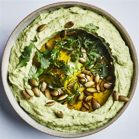 Herby Avocado Hummus Recipe Bon App Tit