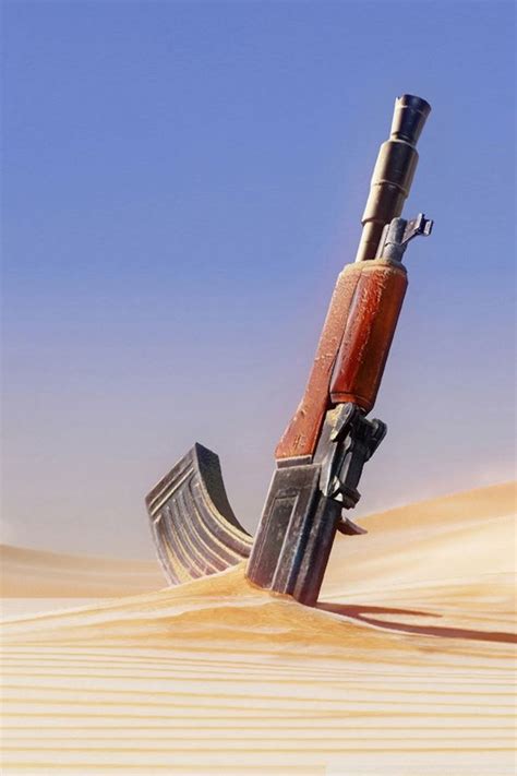 Gun In Desert Iphone 4s Wallpapers Free Download