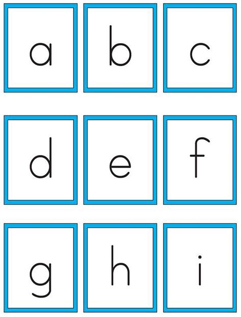 Lowercase Alphabet Cards Alphabet Cards Alphabet Kindergarten