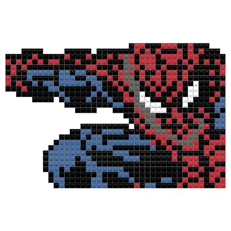 Spider Man Pixel Art Brik Pixel Art Designs Spiderman