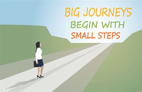 Big Journeys Begin With Small Steps Stock Illustration Download Image