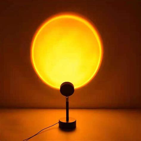 Tik Tok Sunset Lamp Projector Adjustable 180 Degree Rotation Rainbow
