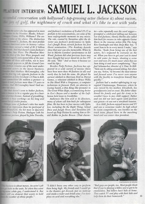 1999 June Playboy Samuel L Jackson Interview Kimberly Spicer Centerfold