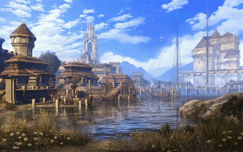 The Gold Coast Loading Screen From Eso Relderscrolls