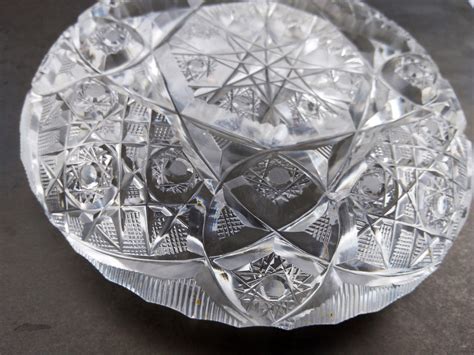 Vintage Big Ashtray Czech Crystal Glass Crystal Ashtray Retro Etsy