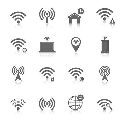 Wi Fi Icons Set 428031 Vector Art At Vecteezy