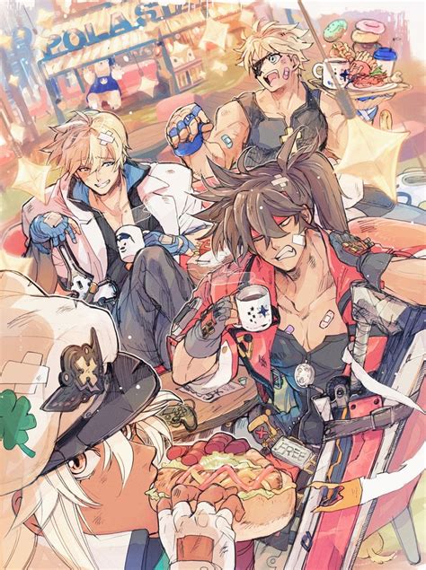 Ramlethal Valentine Sol Badguy Ky Kiske And Sin Kiske Guilty Gear And More Drawn By