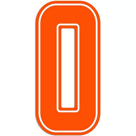 Giant Orange O Letter Outdoor Sign 30in Party City