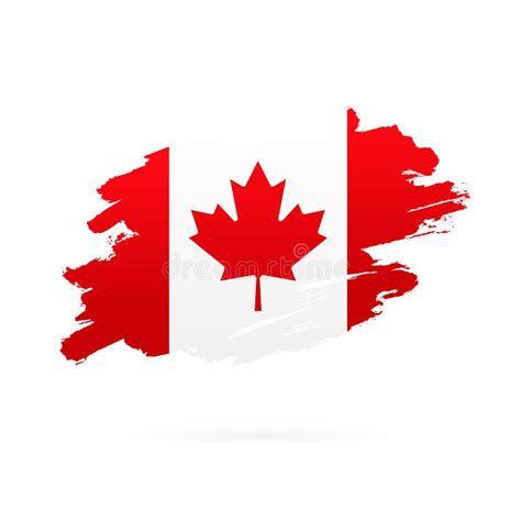 Canadese Vlag In De Vorm Van Een Groot Hart Vector Illustratie Vector Illustratie Illustration