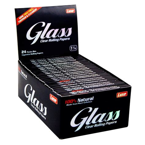 Glass Clear Rolling Cigarette Transparent Papers Luxe King Size