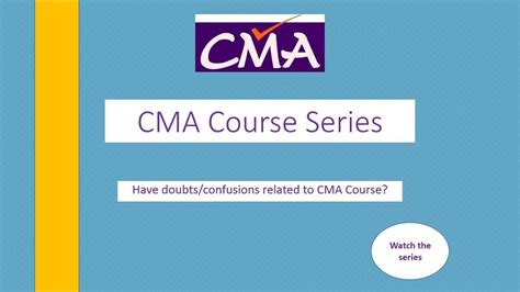Cma Course Intro Youtube