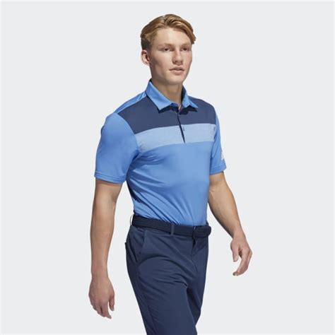 Adidas Novelty Colorblock Primegreen Polo Shirt Blue Adidas Malaysia