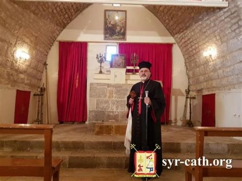 غبطة البطريرك يونان يزور كنيسة مار جرجس في قلعة جندل ريف دمشق، سوريا