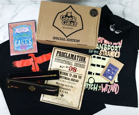 Geek Gear World Of Wizardry August 2019 Special Edition Box Review