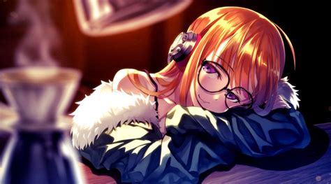 Anime Cute Glasses Girl Hd Wallpapers Wallpaper Cave