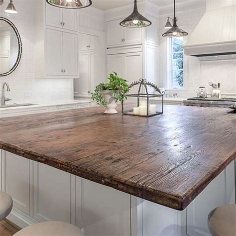 44 Awesome Rustic Kitchen Island Design Ideas Pimphomee Wood
