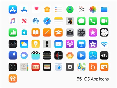 Hi 🙌 55 Apple App Icons Recreated In Sketch And Carefully Organized