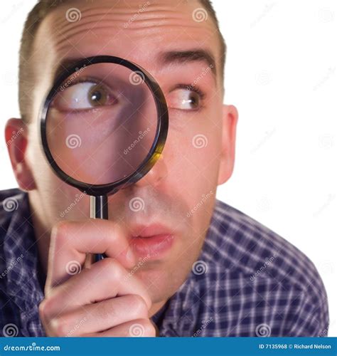 Detective stock photo. Image of magnifying, glass, isolated - 7135968