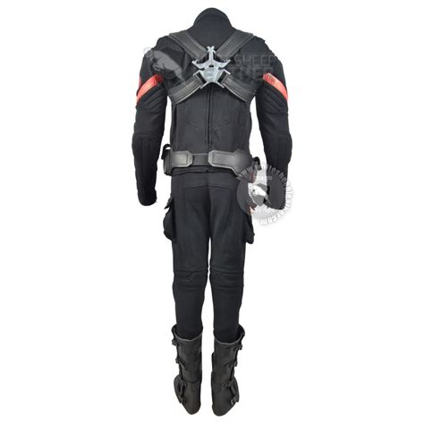 Captain America Hydra Costume Suit With Accessories Textured Stretch