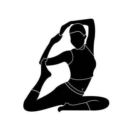 Women Doing Yoga Vector Silhouette 5130208 Vector Art At Vecteezy