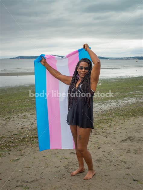 Trans Pride Stock Image Transgender Woman On Beach It S Time You