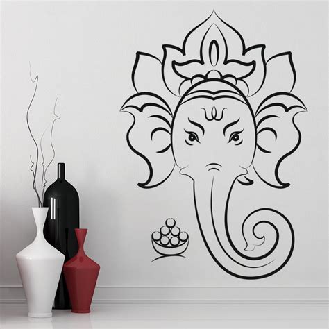 Ganesha Hindu God Wall Sticker Ganesha Wall Art