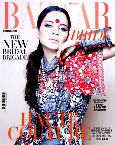 Kangana Ranauts Beautiful Avatar For Gq And Bazaar Bride Covers View