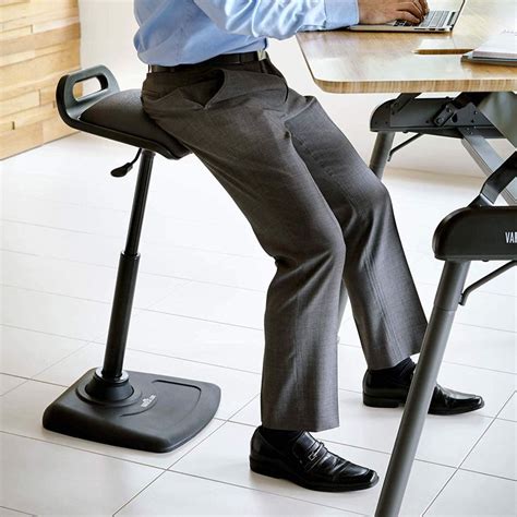 VARIChair Pro Standing Desk Chair Your Tech Space Com Standing Desk Stool Standing Desk