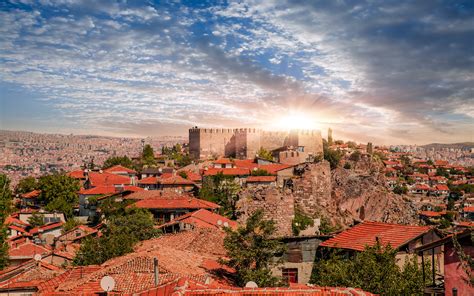 Ankara Castle Ankara Capital City Of Turkey Banknote World