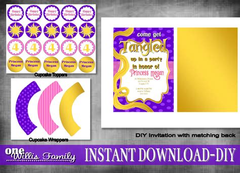 One Willis Family: Tangled Rapunzel Birthday Party Package