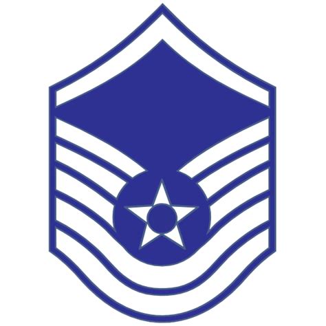 Air Force Rank E 7 Master Sergeant Sticker