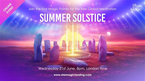 Summer Solstice 2023 Free Global Meditation Star Magic