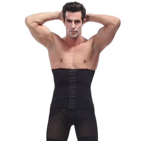 buy men bodysuit shaper slimming compression body shaper stomach abdomen girdle