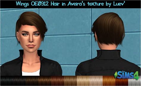 Mertiuza Wings Oe0912 Hair Retextured Sims 4 Hairs Sims 4 Short