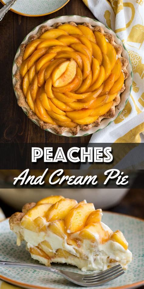 Peaches And Cream Pie With Mascarpone Recipe Peach Recipe Dessert Pie Recipes Peach