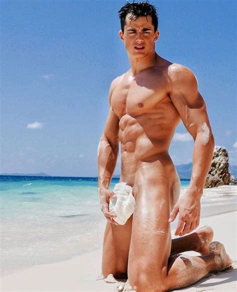Pietro Boselli Strips Completely Naked For Jaw Dropping Earth Day Beach