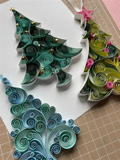 Christmas Ornaments Patterns Paper Quilling Art Patterns Etsy Paper