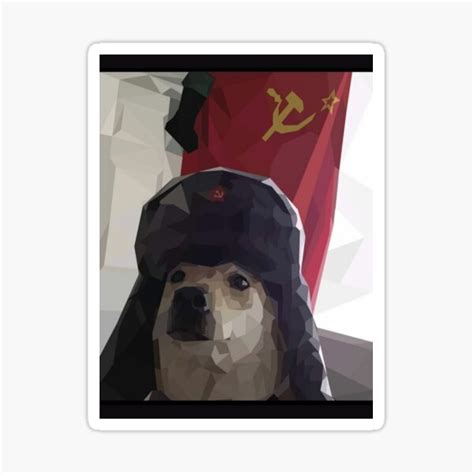 Communist Doggo Sticker For Sale By Glock67 Redbubble