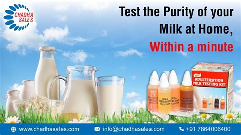How To Check Milk Milk Adultration Testing Kit For Home Use For Milk