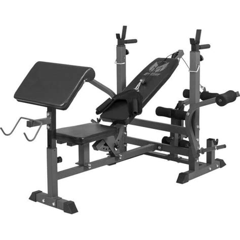 Work on specific muscle groups with dumbbells at a flat, incline or decline position. Gyronetics E-Series Universal Weight Bench Workstation ...