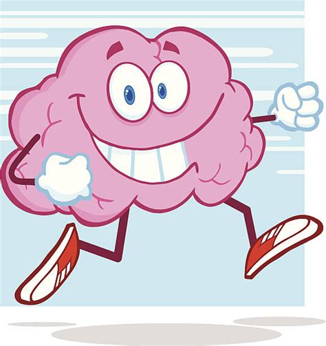 Clip Art Of A Funny Brain Illustrations Royalty Free Vector Graphics