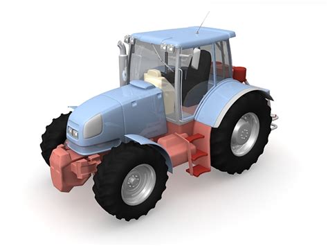 Farm Tractor 3d Model 3ds Max Files Free Download Modeling 29180 On