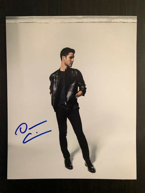 Darren Criss Signed Autograph X Photo Hot Glee Stud Gianni Versace Collectible