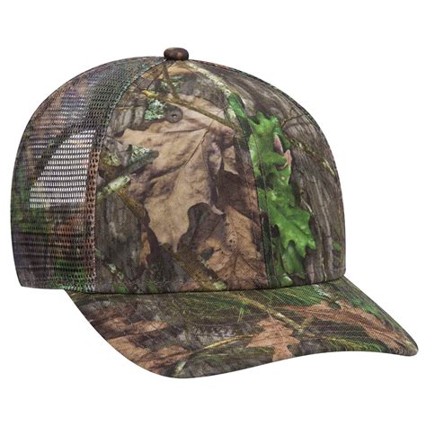 Otto Cap Mossy Oak Camouflage Superior Polyester Twill 6 Panel Low