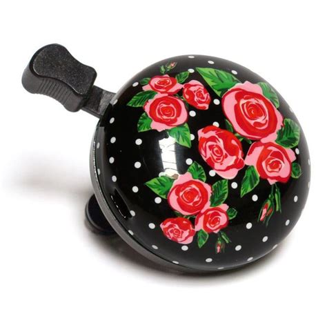 Nutcase Rosey Dots Roses Bicycle Dinging Ringing Safety Handlebar Bell