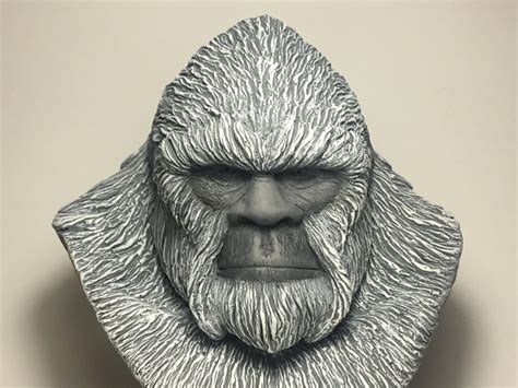 Bigfoot Sasquatch Yeti New Large Bust White Finish Etsy