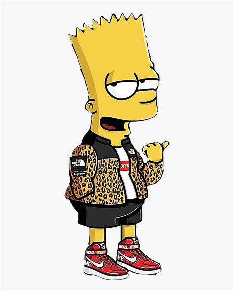 Supreme Bart Simpson Png Cartoon Png Supreme Logo Png Bart Simpson