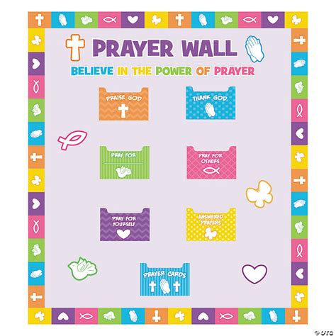 Prayer Wall Bulletin Board Set 134 Pc