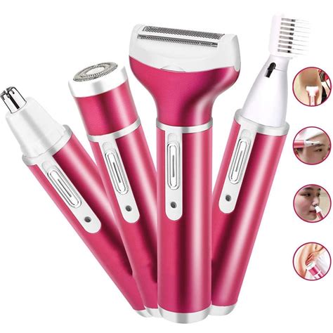 4 In 1 Hair Removal Women Electric Shaver Ladies Razor Hair Remover